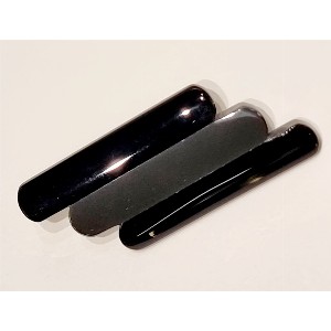 Spilla in agata nera e ematite