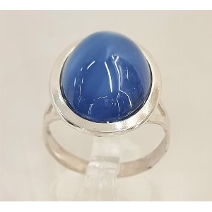 Anello agata blu