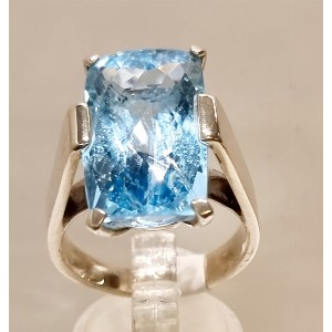Anello topazio Azzurro
