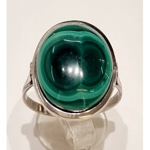 Anello in malachite
