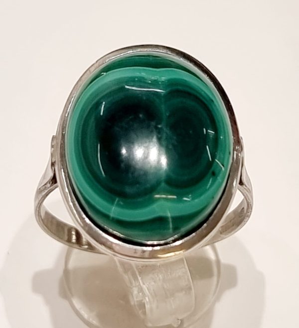 Anello in malachite