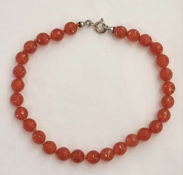 Bracciale in agata corniola
