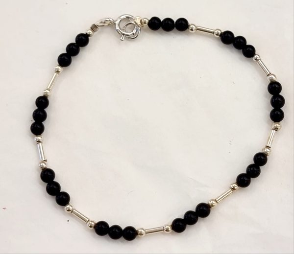 Bracciale ossidiana nera