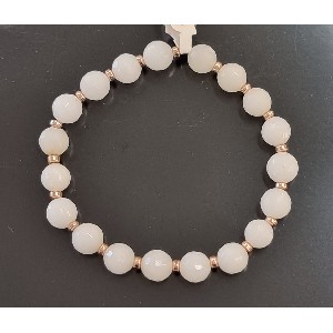 Bracciale agata bianca