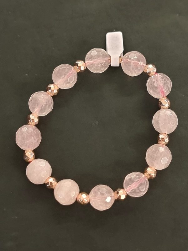 Bracciale quarzo rosa