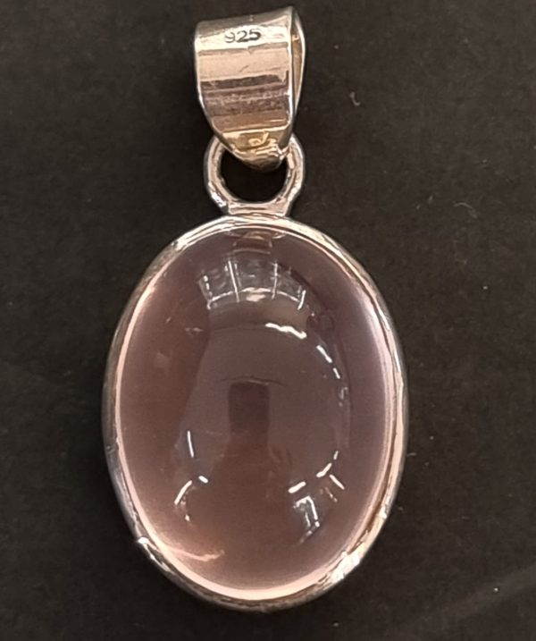 Ciondolo in quarzo rosa