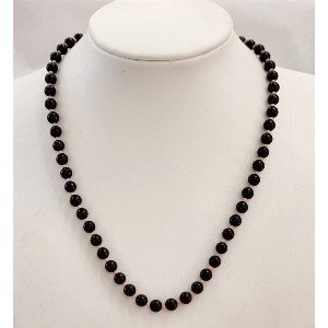 Collana in ossidiana e corallo