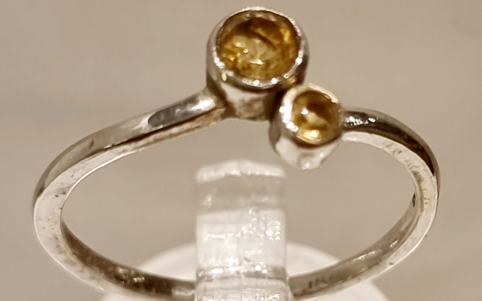 Anello quarzo citrino