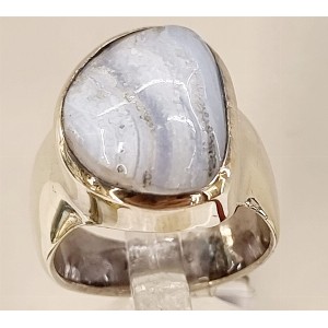 Anello in calcedonio