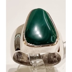 Anello in malachite