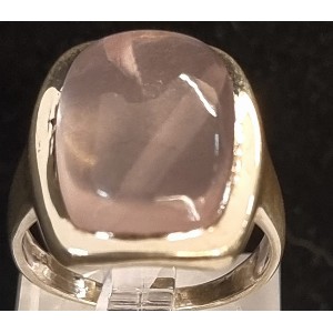 Anello quarzo rosa