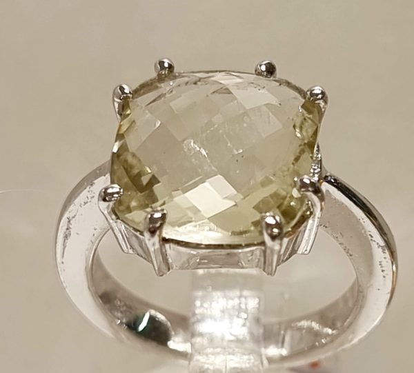 Anello topazio lemon