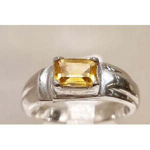 Anello topazio giallo
