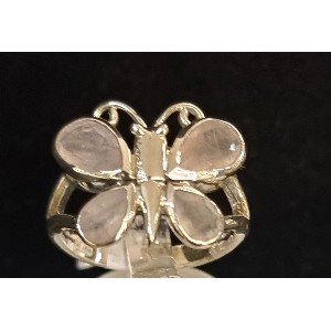 Anello quarzo rosa