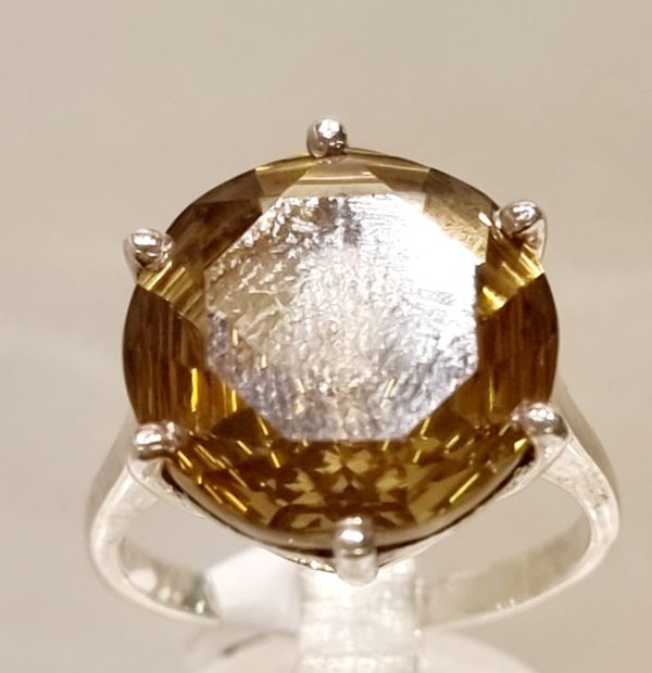 Anello  topazio giallo