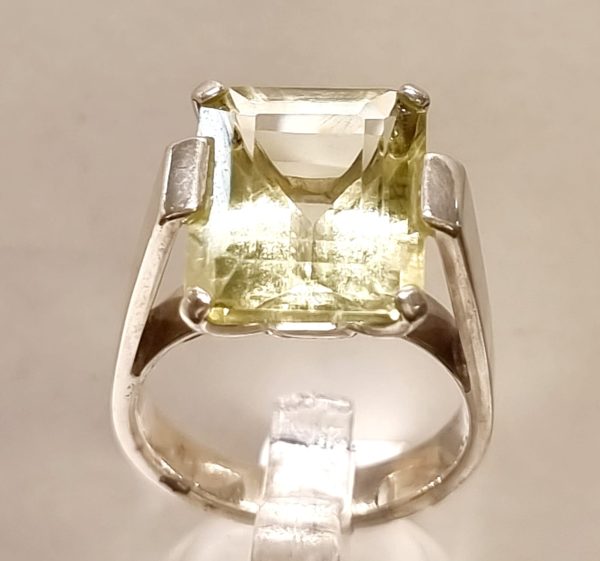 Anello topazio lemon
