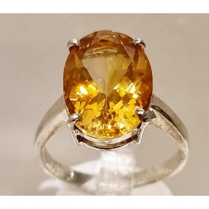 Anello topazio giallo
