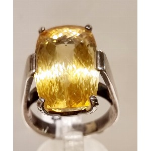 Anello topazio giallo