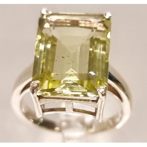 Anello topazio lemon