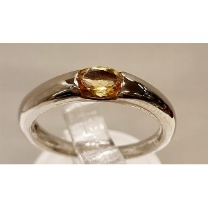 Anello quarzo citrino