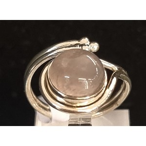 Anello quarzo rosa