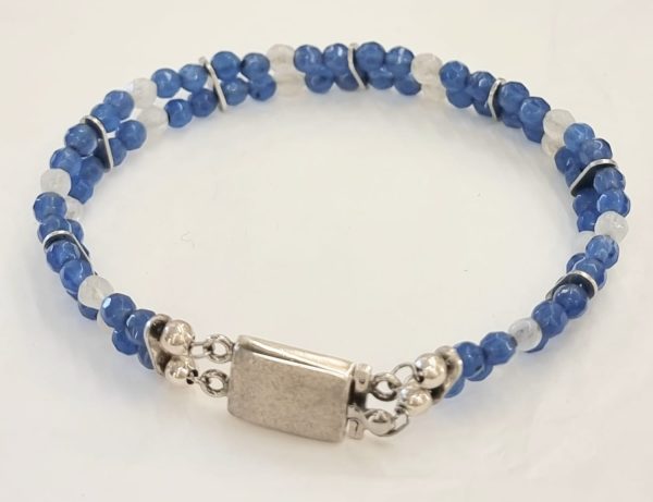 Bracciale agata blu
