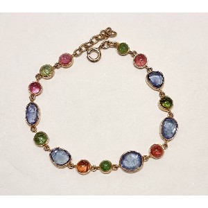 Bracciale tormalina e cianite