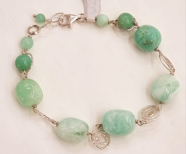 Bracciale in crisoprasio