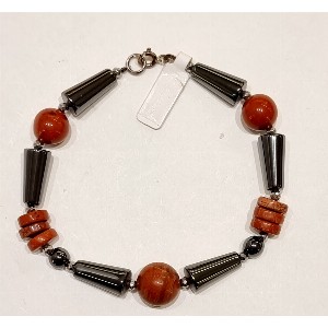 Bracciale  ematite e diapso