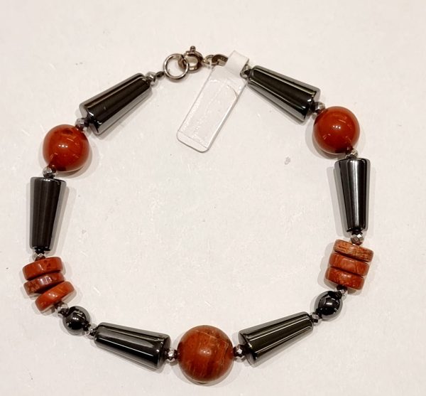 Bracciale  ematite e diapso