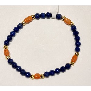 Bracciale lapislazzuli e corallo