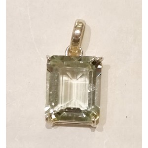 Ciondolo in prasiolite