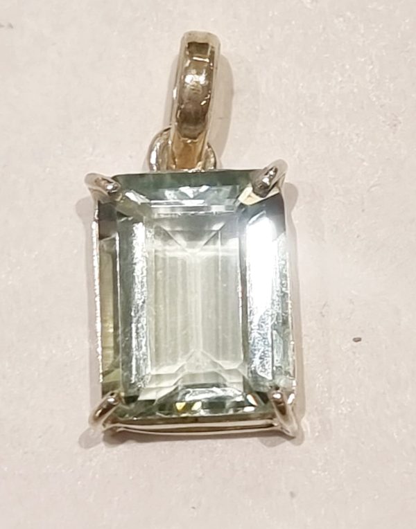 Ciondolo in prasiolite