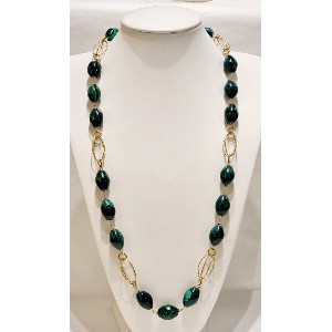 Collana in malachite