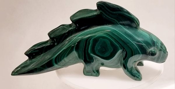 Dinosauro in malachite