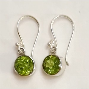 Orecchini argento e peridoto